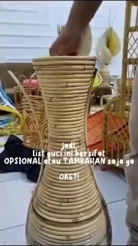 id-11110105-7r98q-lu4ez24yspty57.webp Flower Vase Jar for Living Room Decoration Made of Natural Rattan 30CM 50CM 70CM natural