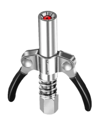 10000psi Double Handle Grease Quick Self Locking Coupler Tool Leak Free Heavy Duty Quick Self Lock Oil Injector Nozzle