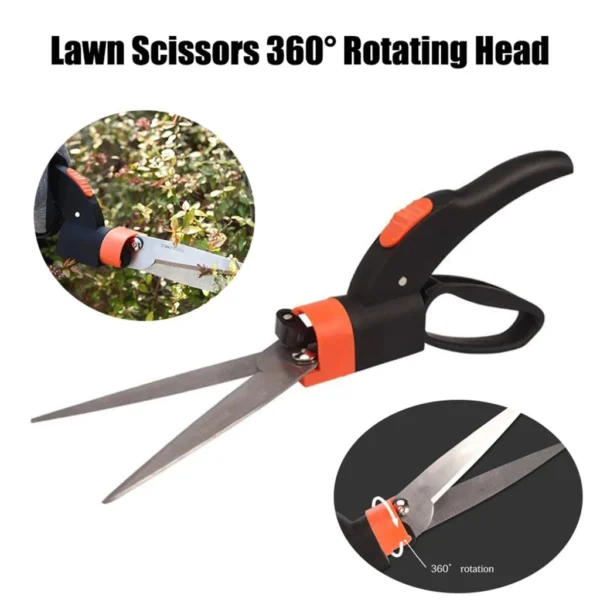 sg-11134201-7rd4a-m799ruxrin01c7.webp Grass Shears Hedge Shears Gardening Tools Handheld Lawn Trimming Borders Garden Bushes Rotate Sharp